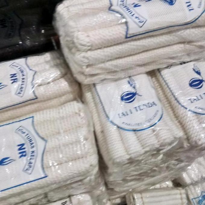 20 biji tali Pramuka serat lurus bahan serat harga per kodi ukuran besar -+ 10 Meter