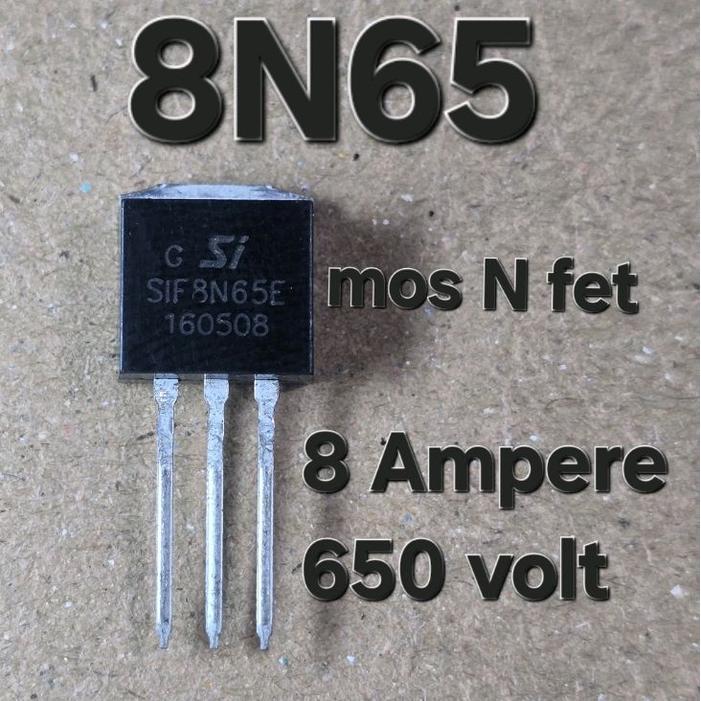 8N65 mos n fet mosfet 8A 650v SIF8N65E SIF 8N65 E