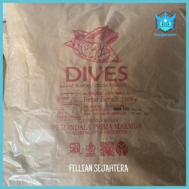 ( COKLAT ) COKLAT BUBUK DIVES 10 KG / COCOA POWDER / COKLAT BUBUK PAHIT / COKLAT BUBUK TAWAR (TANPA 