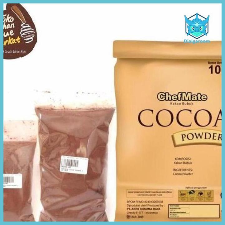 ( COKLAT ) CHEFMATE COCOA POWDER REPACK 250 GRAM / COKLAT BUBUK CHEFMATE BAHAN KUE  COKLAT BUBUK MAK