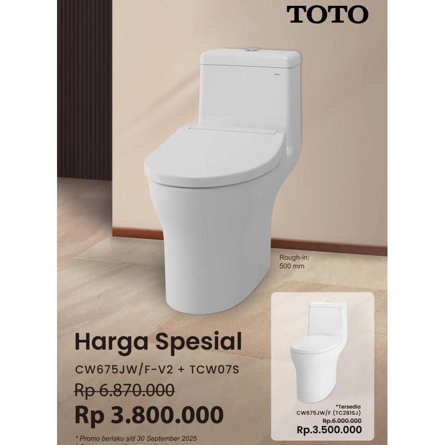 Promo Kloset Duduk TOTO CW675J One Piece Toilet - TCW07S COD