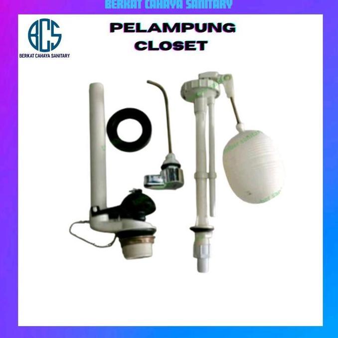 Promo Alat kloset Toto Engkol Samping Komplit Set/Pelampung Kloset Toto Set COD