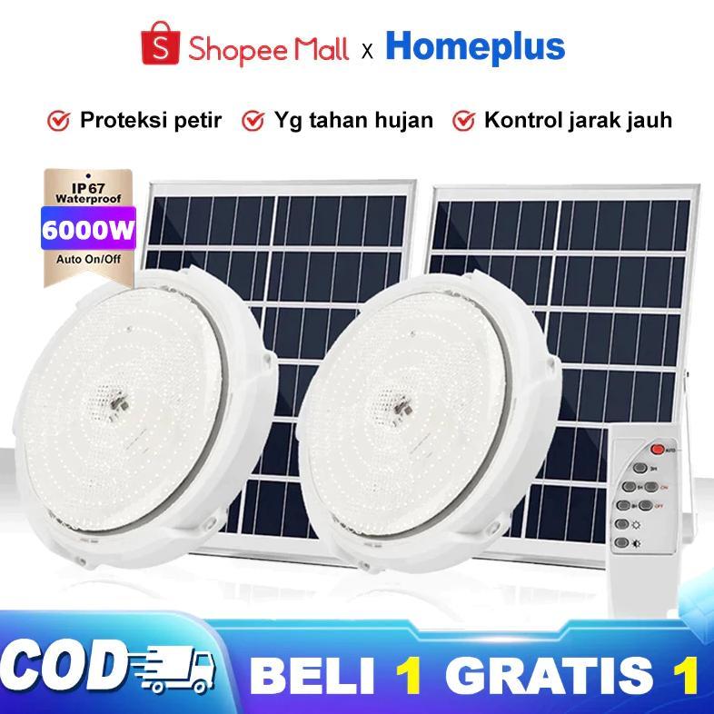 Beli 1 Gatis 16000W lampu panel surya Solar Ceiling Lampu indoor Solar Cell lampu tenaga surya LED M