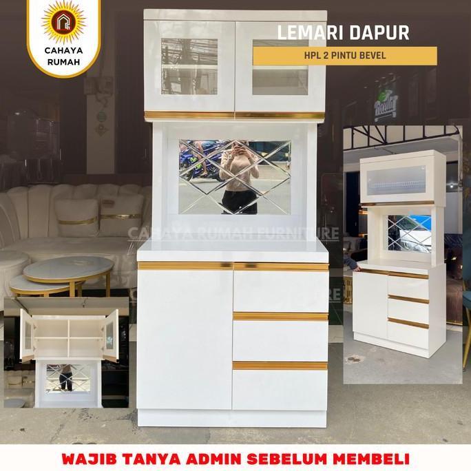 Cahaya Rumah - Lemari Dapur 2 Pintu - Hpl - Dapur Kabinet - Lemari Dapur Minimalis - Custom