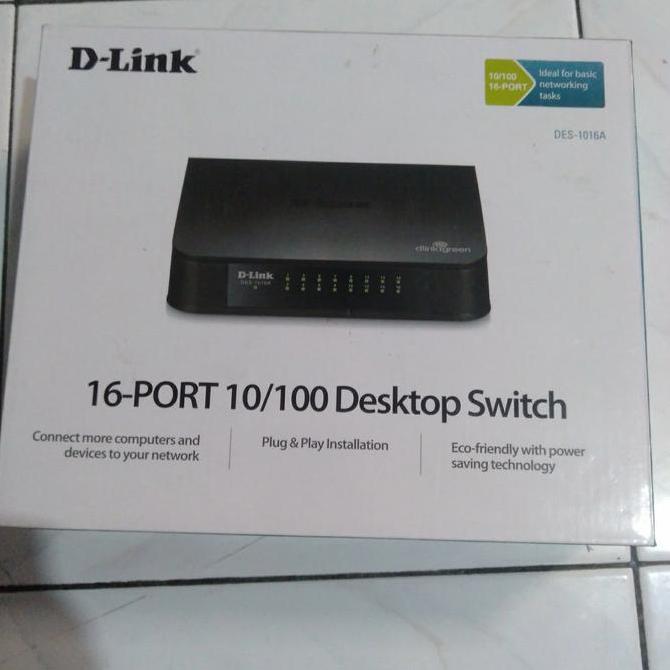 D Link 16 Port 10/100 Desktop Switch