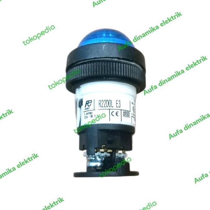 DR22DOL-E3S pilot lamp Fuji Biru 24vdc dr22dol e3s fuji