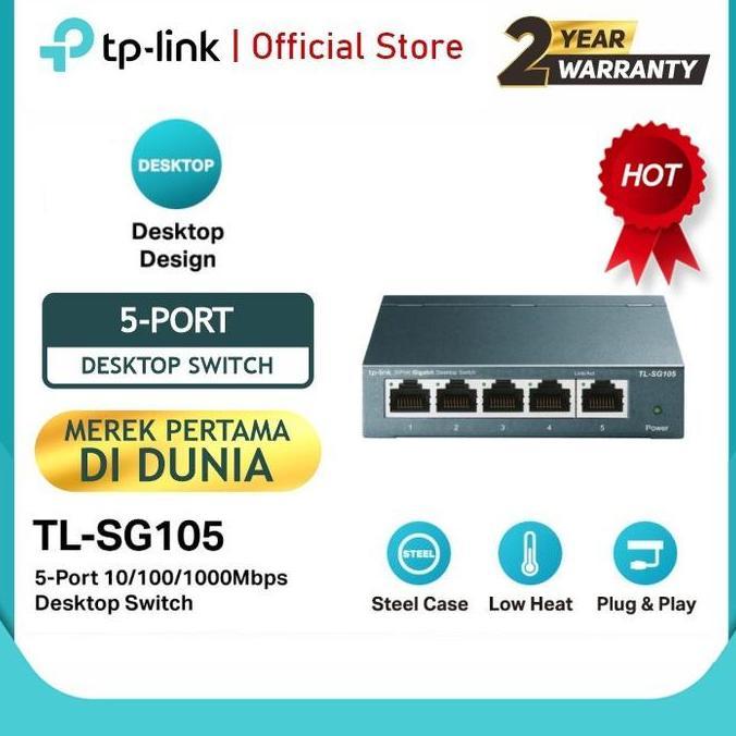 TP-LINK TL-SG105 TPLINK 5-Port/5 Port Gigabit Desktop Switch TL SG105