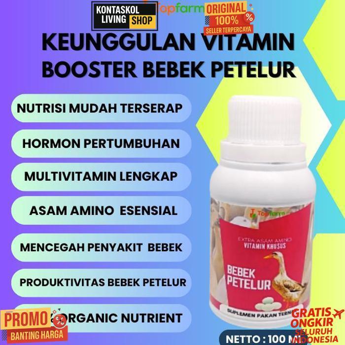 Berkualitas Vitamin Pemacu Bebek Petelur / Vitamin Ternak Bebek Petelur / Vitamin Buat Bebekpetelur 