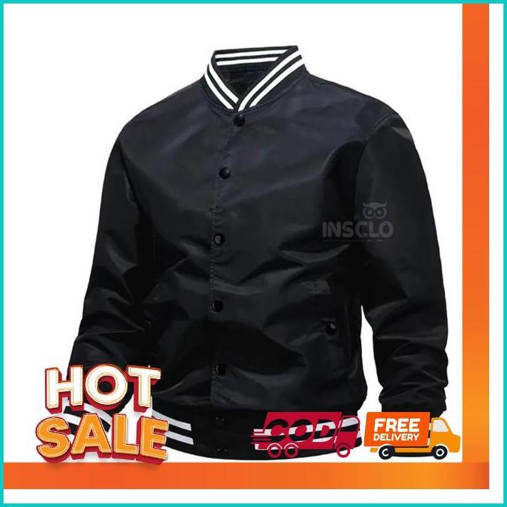 Akn - Varsity Jacket Vintage  Baseball / Jaket Bomber Canvas Pria / Jaket Bomber Distro / Jaket Bomb