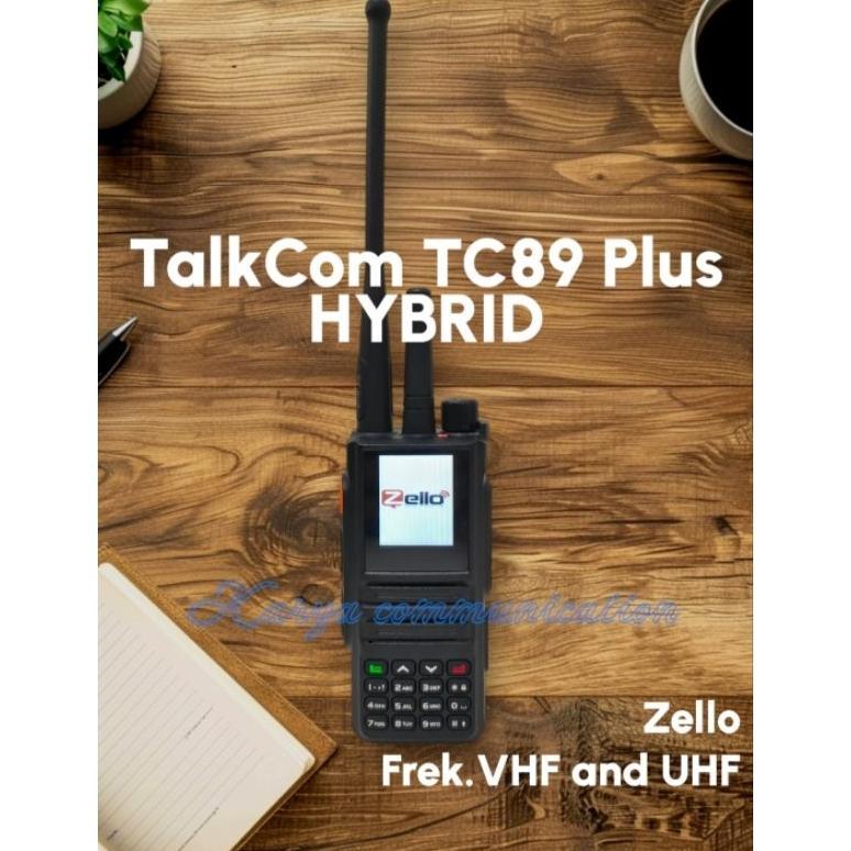 HT POC HYBRID ZELLO VHF DAN UHF TALKCOM TC89PLUS TC 89PLUS