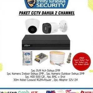 Paket CCTV 2CH DAHUA Kamera