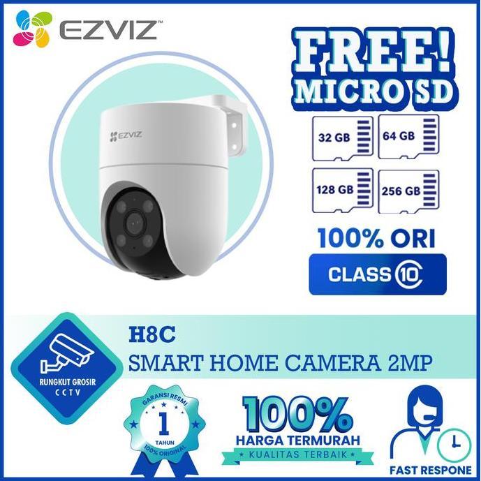 Paket EZVIZ H8C 2MP 2MP Outdoor + MICRO SD