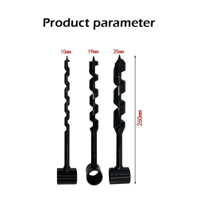 XENOFIELD Bor Manual Tangan Kayu Mata Bor 10MM 19MM 25MM Auger Buatan Tangan Alat Bertahan Hidup Di 