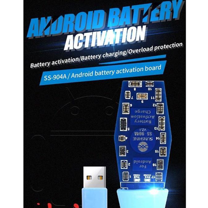 ALABASTER Aktivator baterai Sunshine SS-904A Board/alat pancing baterai android
