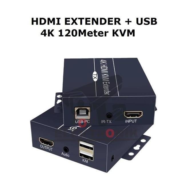 HDMI Extender + USB 4K 120Meter KVM TPELEKTRONIK