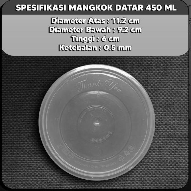 New- Mangkuk Plastik 450ml / Mangkok Plastik Bowl / Thinwall 450 ml