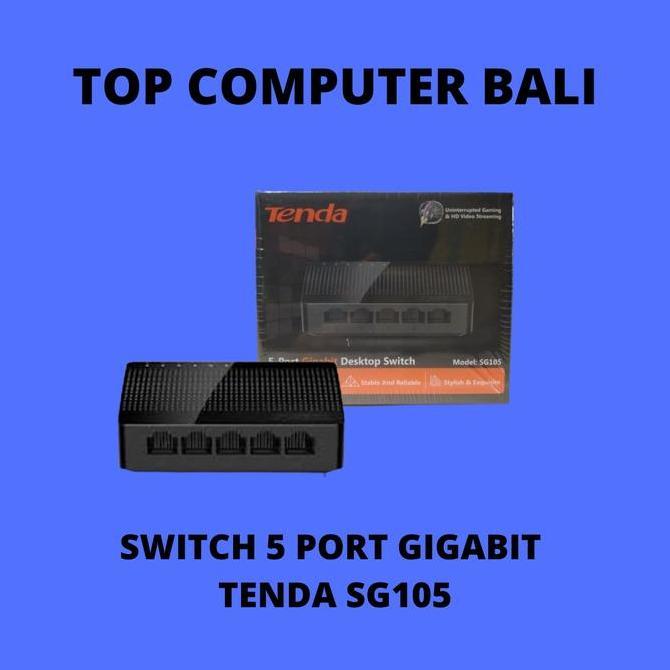 switch hub 5 port gigabit Tenda SG105 / switch 5 port gigabit