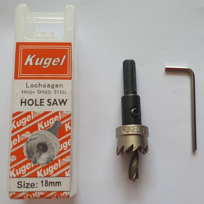 KUGEL Hole saw HSS 18 mm - Mata Bor Besi 18 mm Original HOLE SAW ASLI KUGEL