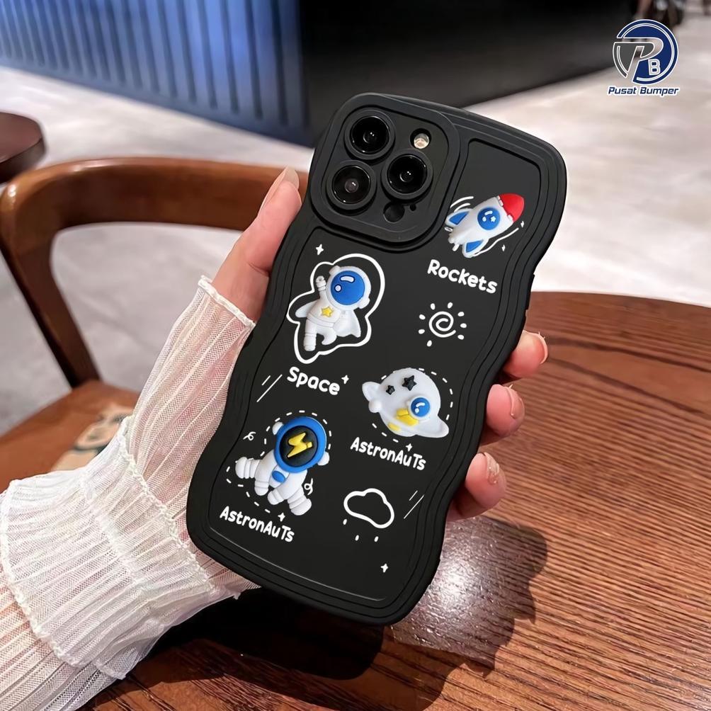Giantsmall - Ss141 Softcase 3D Astronout For Oppo F1 A53 2015 A58 A78 A71 A74 A95 A83 F1S A59 F5 F7 