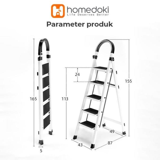 Tangga Lipat Portable / Tangga Lipat  Besi / Tangga Lipat Rumah Tangga