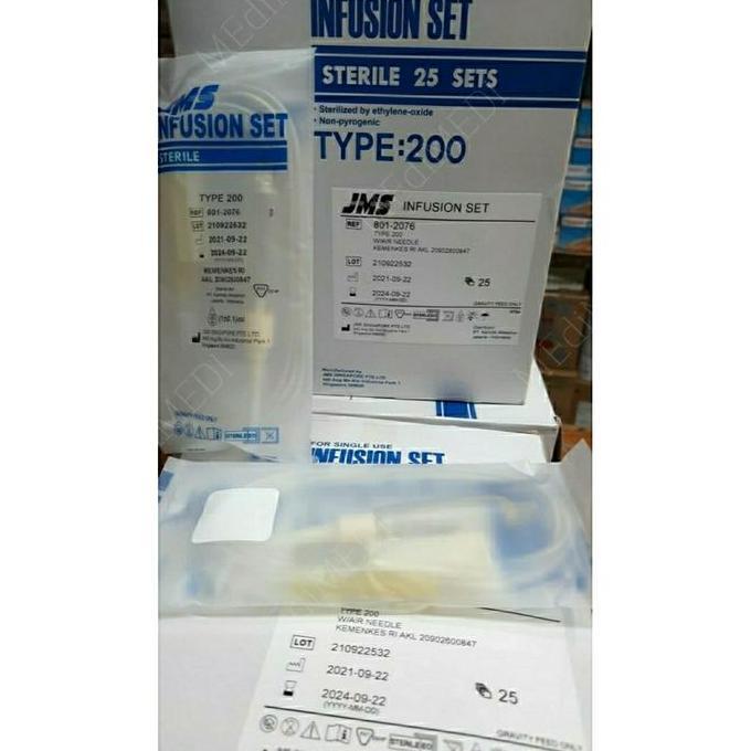 Jms Infusion Set Type 200 ( Infus Set Dewasa ) Kualitas Terbaik Harga Termurah