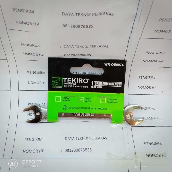 dt KUNCI PAS-PAS 8 X 10 TEKIRO - KUNCI PAS TEKIRO 8-10MM - OPEN AND WRENC