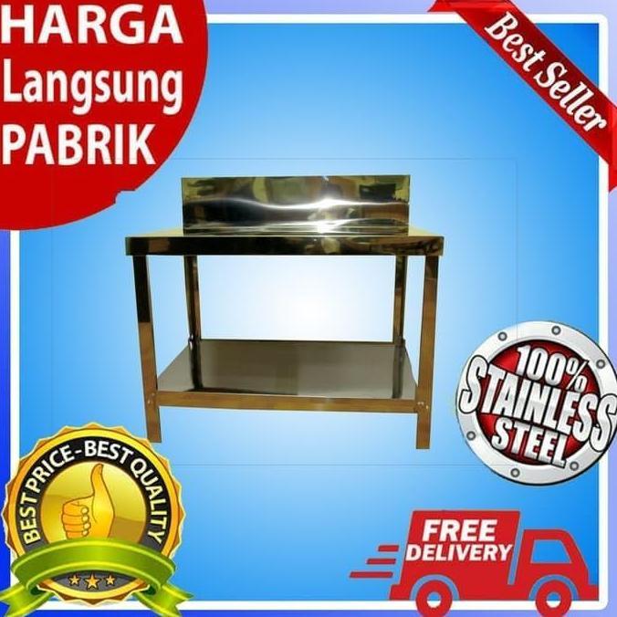 New- Meja Kompor Stainless Stell Serbaguna Merk Metalco MT2