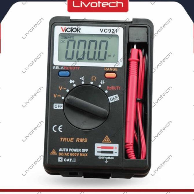 Multitester Digital Victor Vc921 Multi Meter Avo Avometer Vc 921 Ori