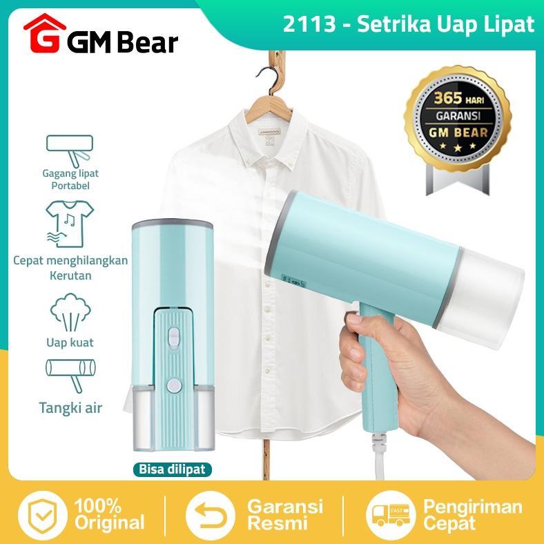 GM Bear Setrika Uap Lipat Portable  2113 - Setrika Uap Travelling Setrika Uap Low Watt