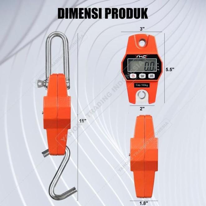 Timbangan Gantung Digital Mini Crane Scale 100Kg 0.05Kg