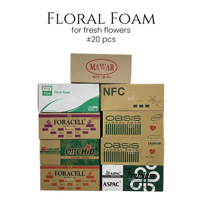 NEW Floral Foam - Gabus Bunga - NFC Indocell Advantage Aspac Foracell