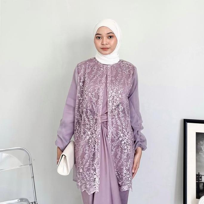 Outer Organza Motif/ Outer Tile Sapto / Outer Organza Bordir Terlaris