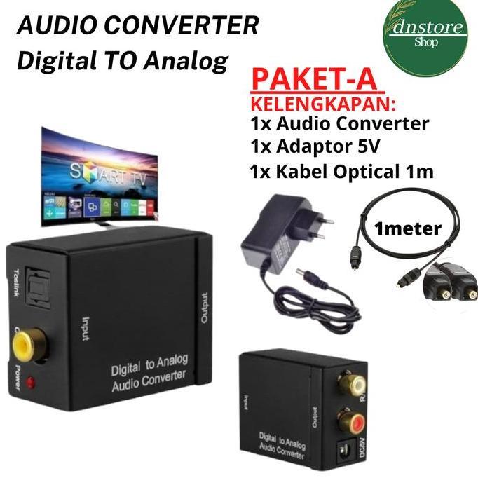 FWAS_KEDU - DIGITAL TO ANALOG AUDIO CONVERTER OPTICAL TO RCA AUX SMART TV