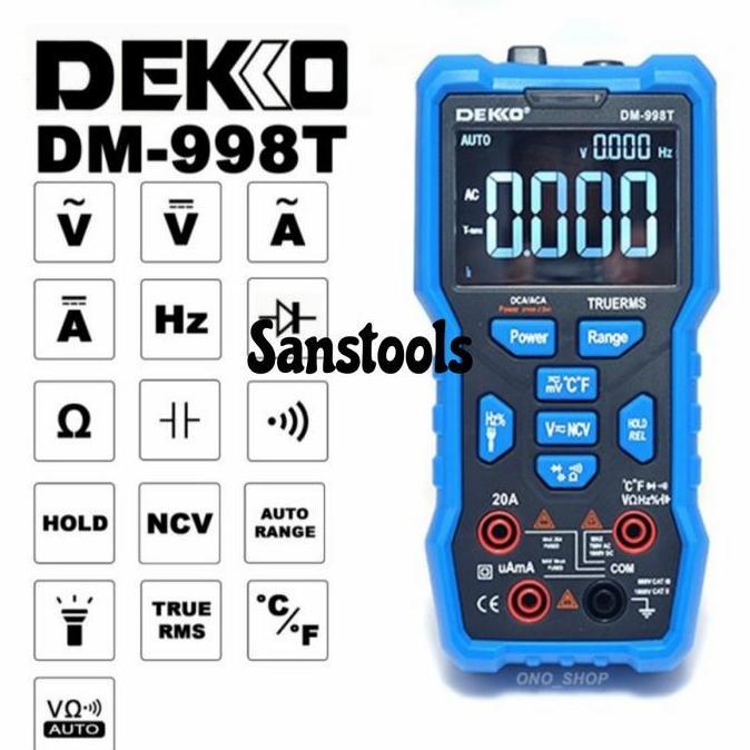 Dekko DM-998T digital multimeter multitester true RMS Deko DM998T ori
