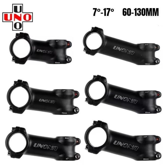 UNO Lightweight Stem Sepeda Alloy 7 / 17 derajat OS handlebar Stem Stang Sepeda Roadbike MTB CO