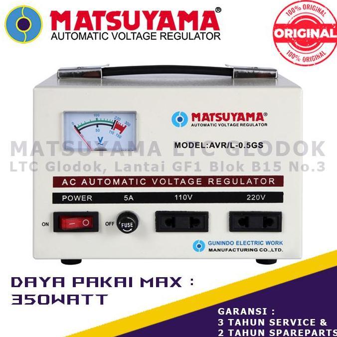 Stabilizer Listrik Stavolt Voltage Regulator Matsuyama 500 Watt