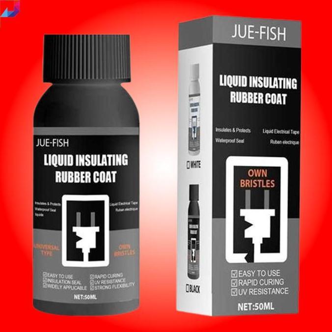 Rubber Glue Liquid Insulating Isolator Lem Isolasi Karet Cor Kabel Listrik 50ml