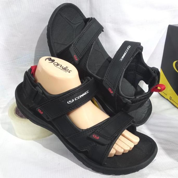 sandal gunung pria Connec sanur hitam