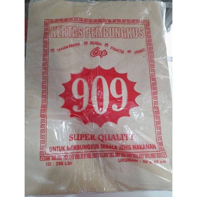 Kertas Minyak isi 250 Alas Nasi Kertas Pembungkus Nasi Uk 30x40