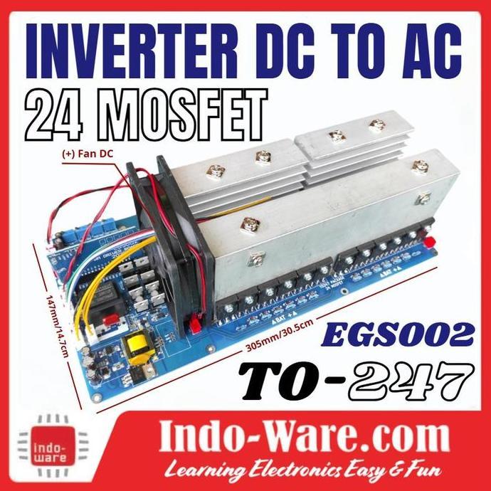 kit inverter egs002 24 mosfet TO247 MOSFET body besar