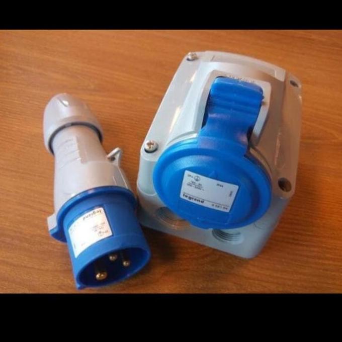 surf mounting legrand 3pin 32a plug industey genset 3x32a