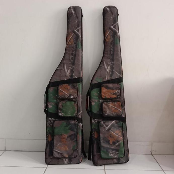 tas senapan camo saku 3 busa tebal