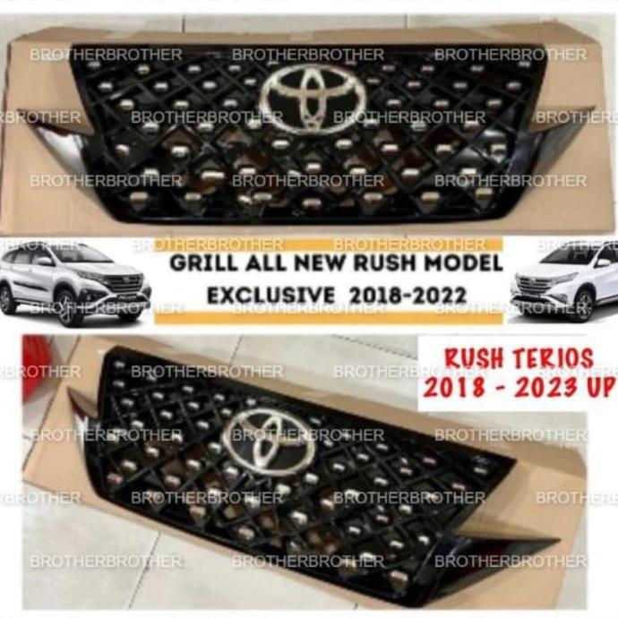 Grill Bumper Depan All New Rush Terios 2018 2022 2023 Exclusive Hitam