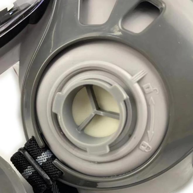 Masker Gas Respirator Full Face 8201 Cat Semprot Tambang Industri Lab