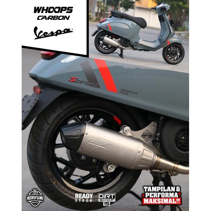 Knalpot Vespa Sprint Lx125 Gts 150 Matic Norifumi