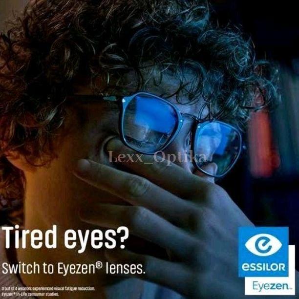Lensa Kacamata Essilor SV Eyezen Blue UV Capture