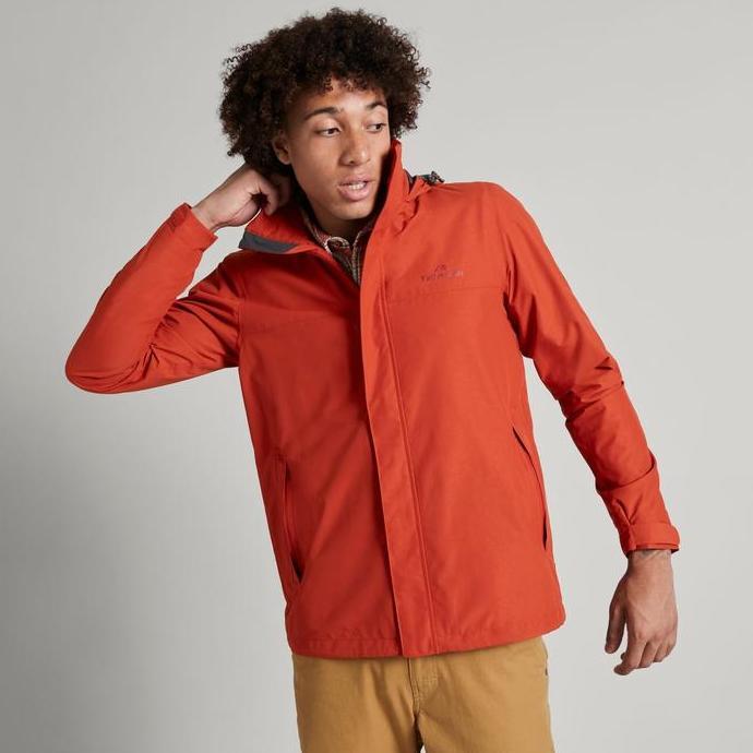 Jaket Outdoor Kathmandu Andulo Men Rain Jacket Red Earth