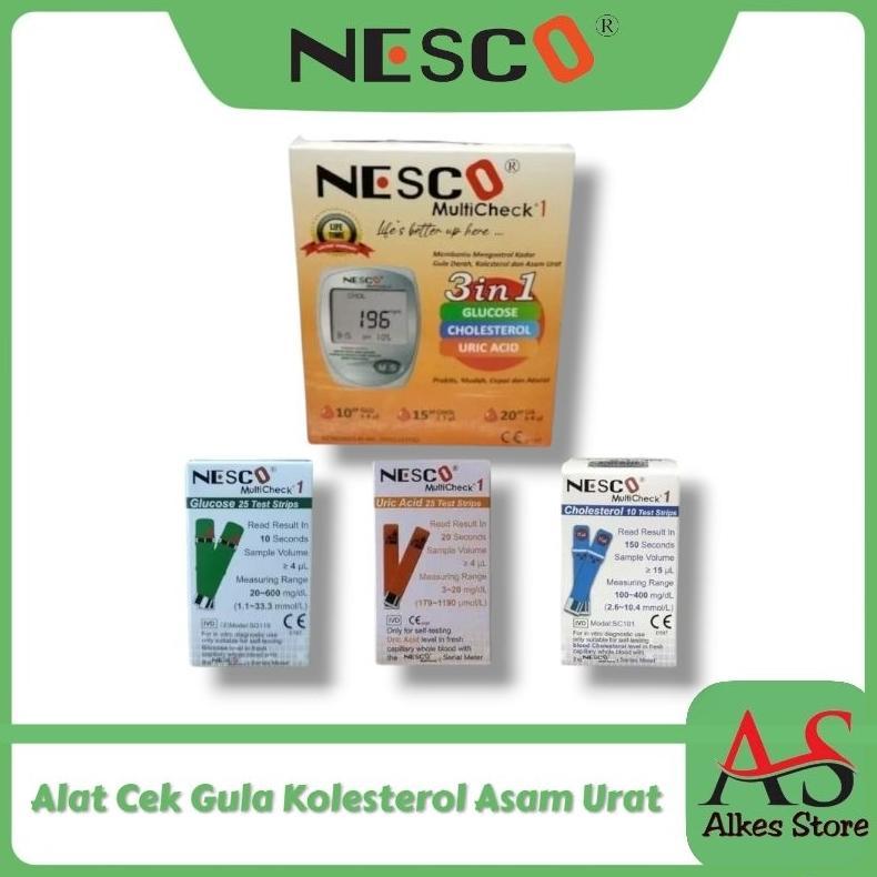 Alat Nesco GCU  Alat Nesco Multicheck  Nesco 3iin1 Test Gula Darah
