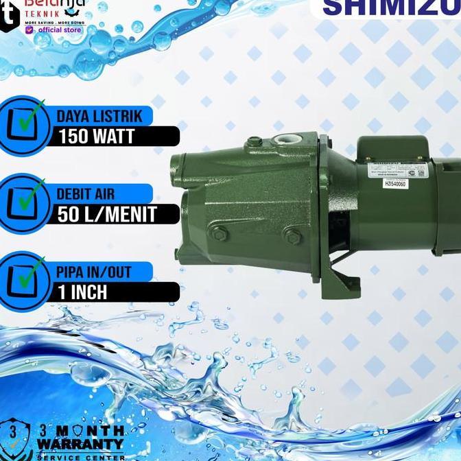 Shimizu Pompa Air Semi Jet Pump Ps 108 Bit 11 Meter Non Tabung