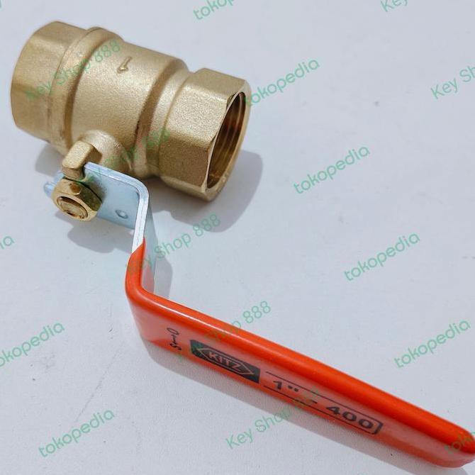 Ball Valve Kuningan Kitz 1" Stop Keran Kitz 1 Inch Termurah